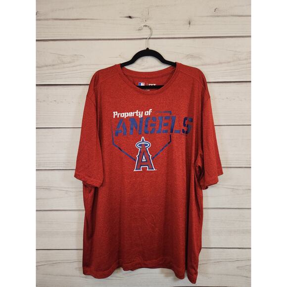 Genuine‎ Merchandise Anaheim Angels Mens Red Crew Neck Short Sleeve T-Shirt 3XL - Picture 1 of 6